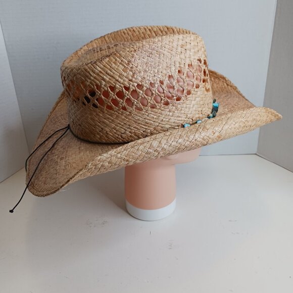 Charlie 1 Horse Women\'s Raffia Distressed Straw Cowgirl Hat main image 6